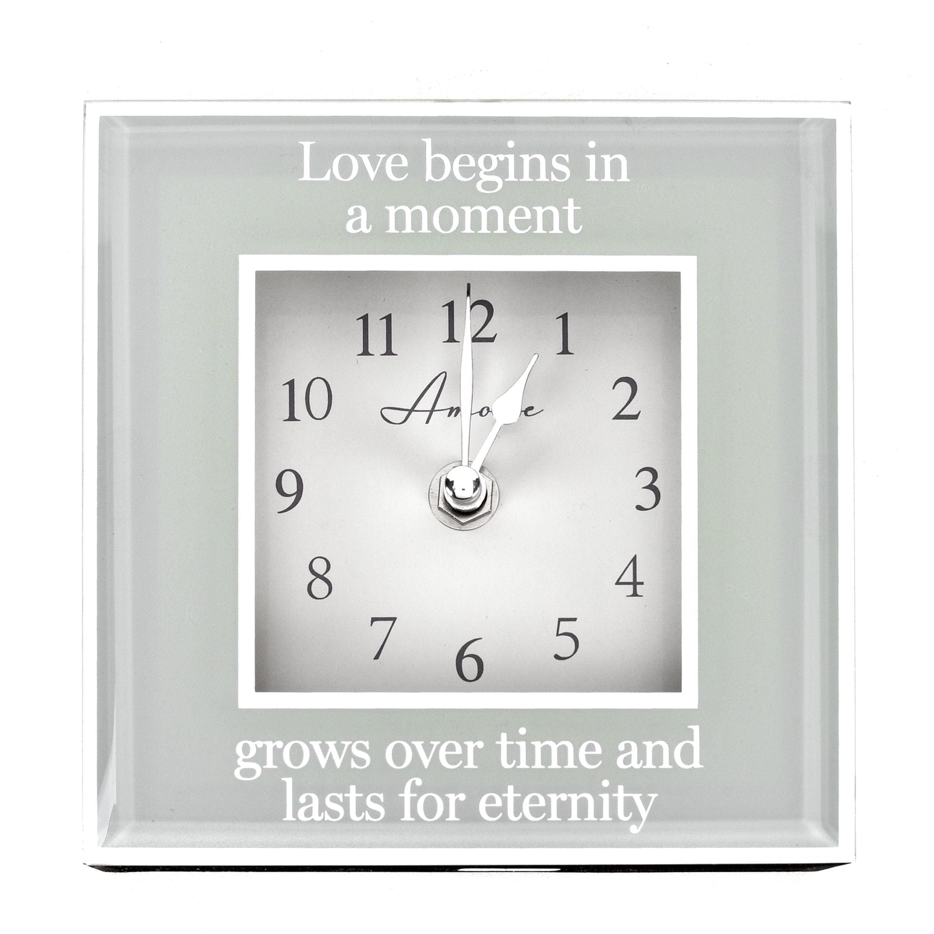 Amore by Juliana® Mirror Border Clock "Eternity* timeframed clocks