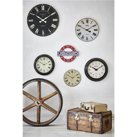 Smiths Clocks London. Smiths Wall Clock Antique Style White - timeframedclocks