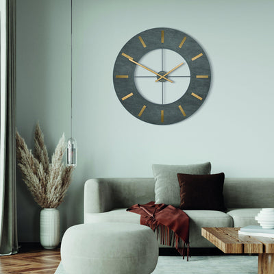 Thomas Kent London. Loft Wall Clock 32" (81cm) Grand Grey *NEW* - timeframedclocks