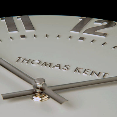 Thomas Kent London. Mulberry Wall Clock 20" (51cm) Silver Cloud *STOCK DUE MID JUNE* - timeframedclocks