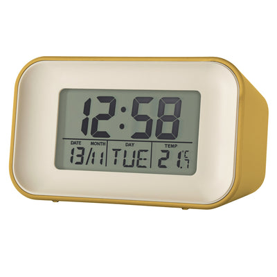 Acctim Alta Alarm Clock Mustard - timeframedclocks