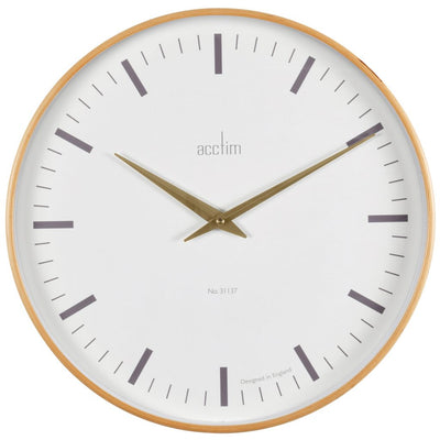Acctim Bonde XL Wall Clock Light Wood - timeframedclocks