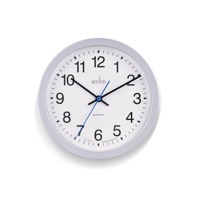Acctim Bromham Wall Clock Silver *NEW* - timeframedclocks