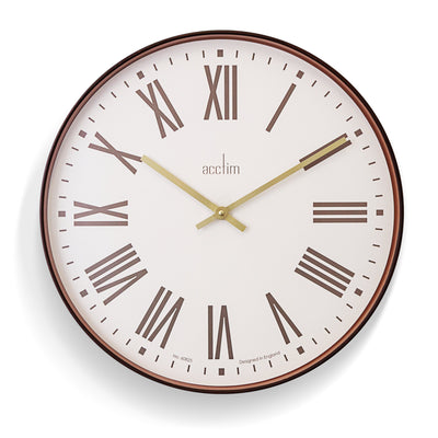 Acctim Dunsley Wall Clock Walnut - timeframedclocks