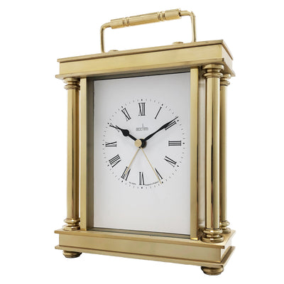 Acctim Marlow Carriage Alarm Clock Gold - timeframedclocks