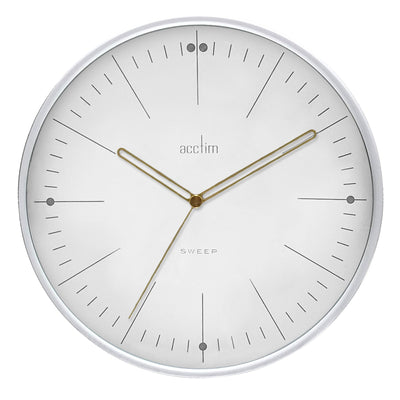 Acctim Solna Wall Clock White - timeframedclocks