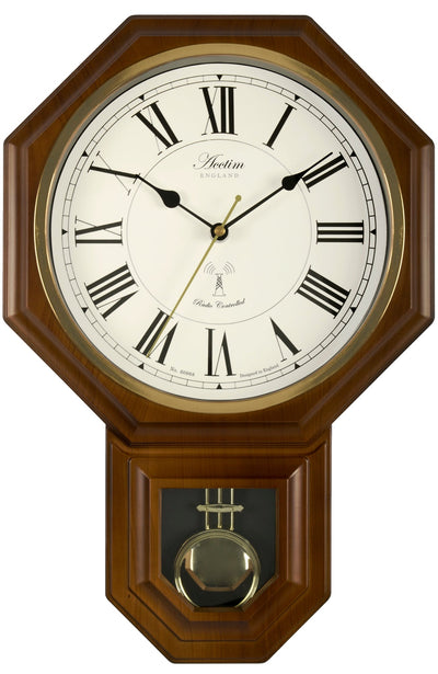 Acctim Yarnton Radio Controlled Pendulum Wall Clock - timeframedclocks