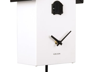 Karlsson Traditional Cuckoo Wall Clock White - timeframedclocks