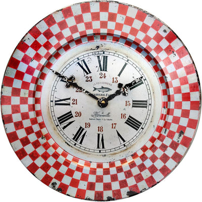 Roger Lascelles London. French Tin Wall Clock Marseille - timeframedclocks