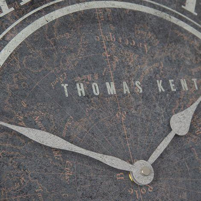 Thomas Kent London. Florentine Star Antica Wall Clock 21" (53cm) Antica Graphite - timeframedclocks
