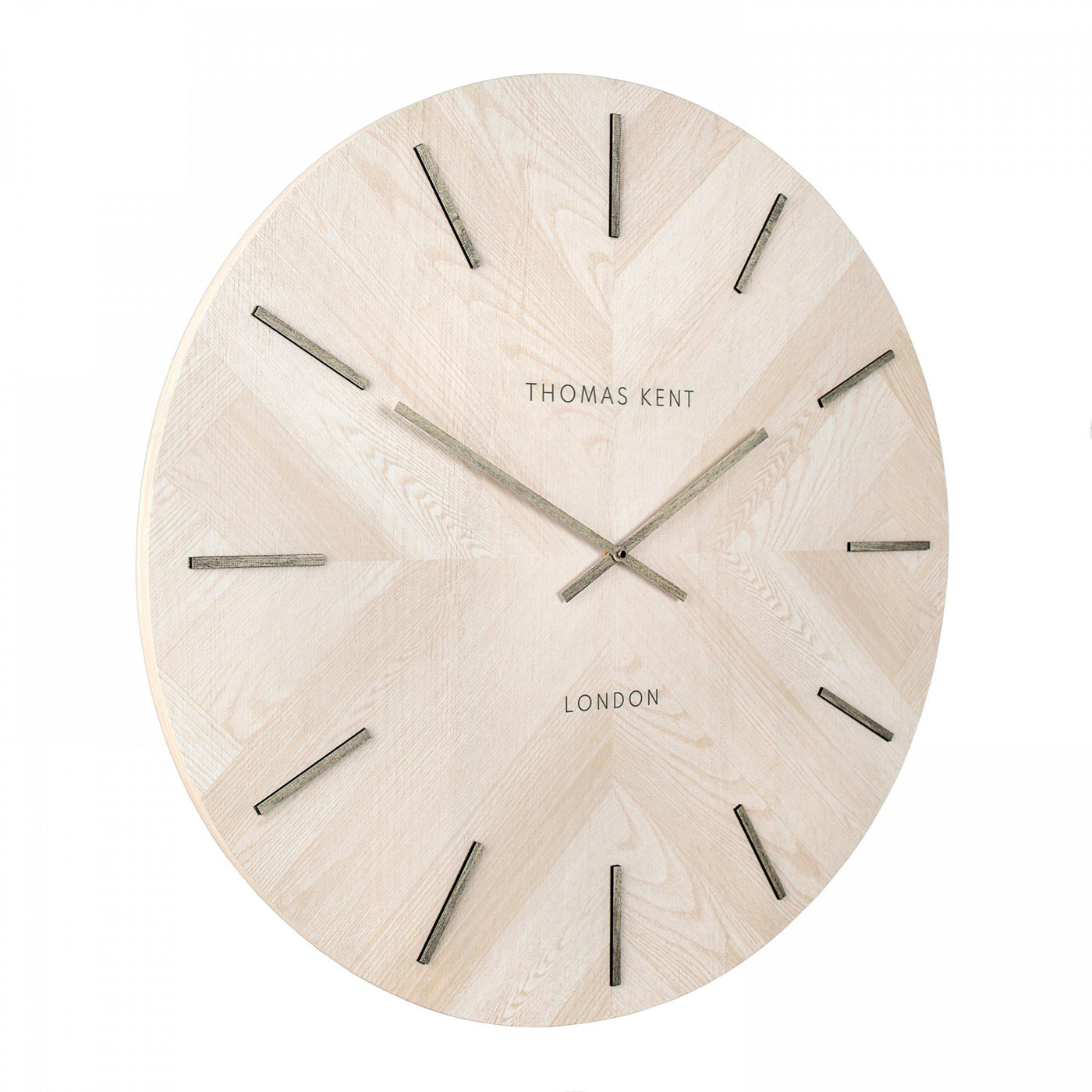 Thomas Kent London. Wharf Herringbone Wall Clock - timeframedclocks