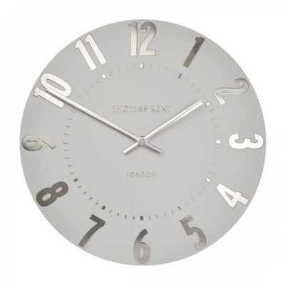 Thomas Kent London. Mulberry Wall Clock 20" (51cm) Silver Cloud *STOCK DUE MID JUNE* - timeframedclocks