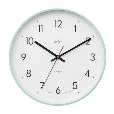 Acctim Aster Wall Clock Mint Humbug *NEW* - timeframedclocks