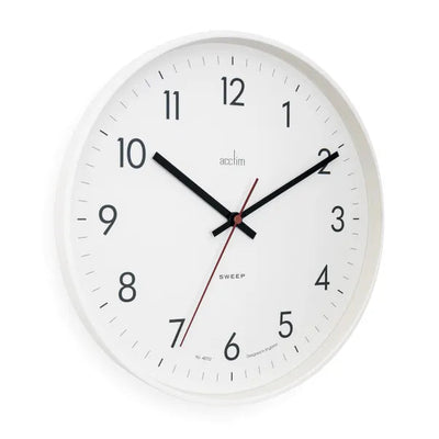 Acctim Aster Wall Clock White *NEW* - timeframedclocks