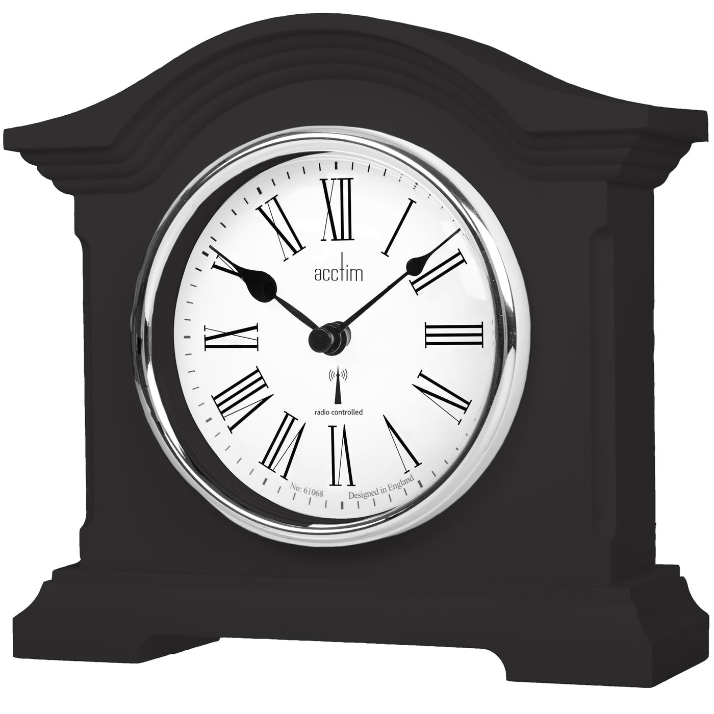 Acctim Chestfield Table Clock Aston Black *NEW* - timeframedclocks