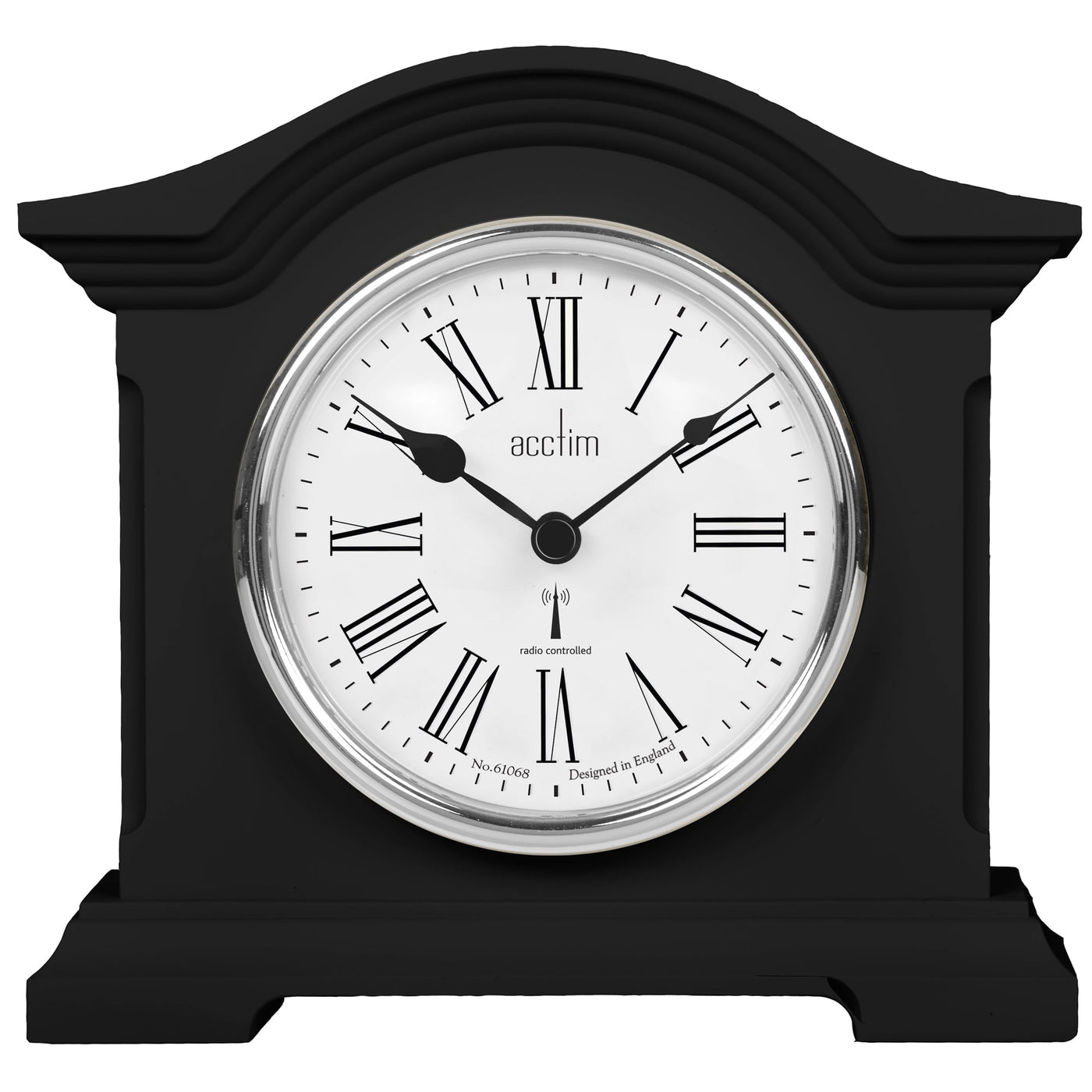 Acctim Chestfield Table Clock Aston Black *NEW* - timeframedclocks