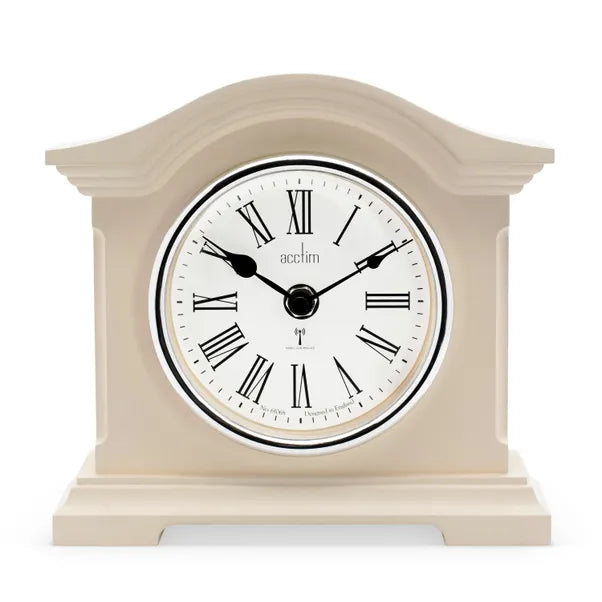 Acctim Chestfield Table Clock Aston Buttermilk *NEW* - timeframedclocks