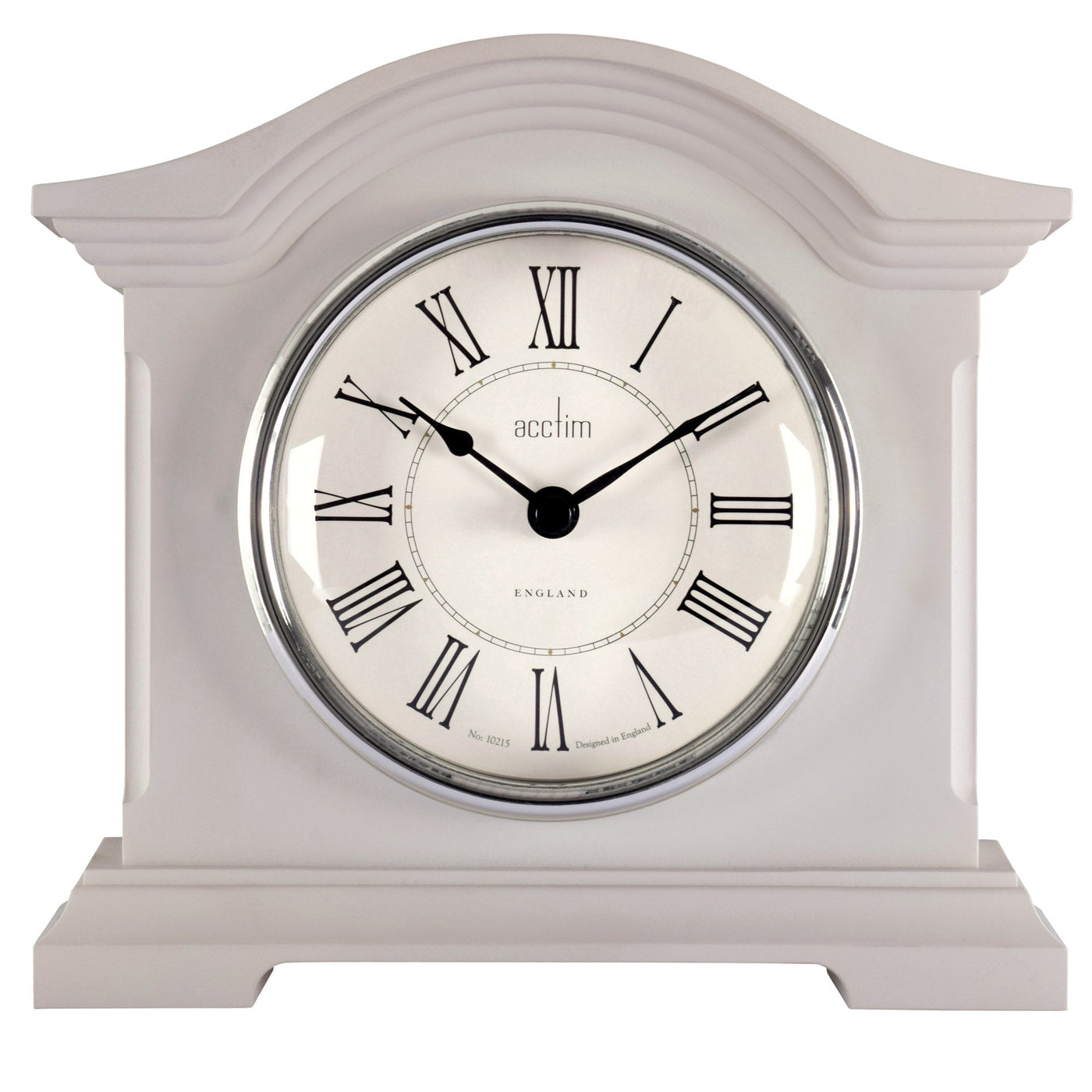 Acctim Cliffburn Table Clock Taupe *NEW* - timeframedclocks