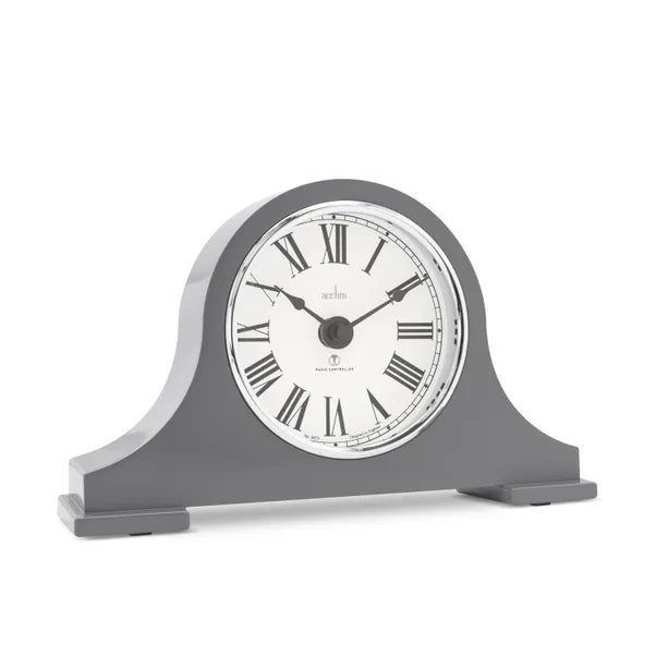 Acctim Foxton Table Clock Aston Grey *NEW* - timeframedclocks