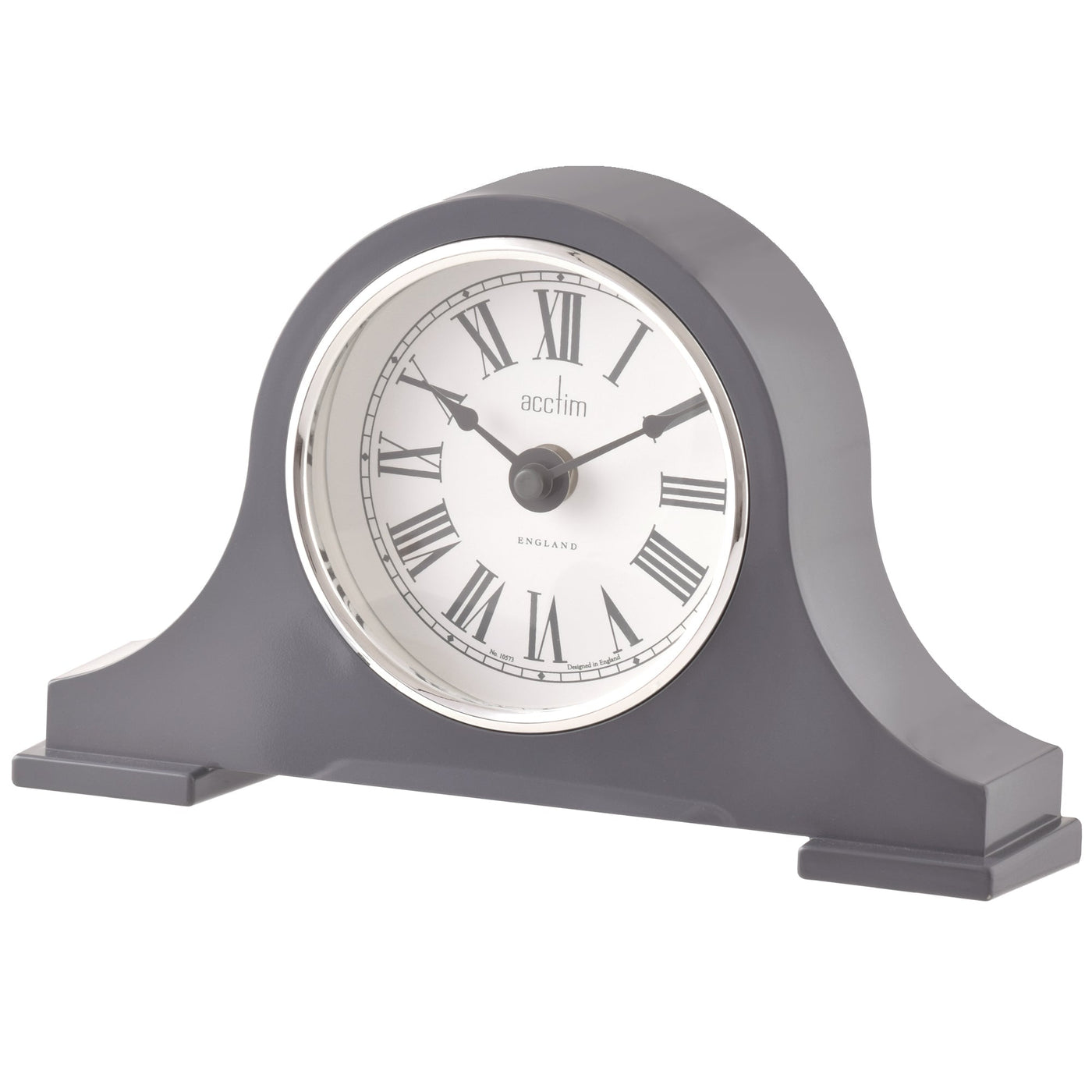 Acctim Harston Table Clock Aston Grey *NEW* - timeframedclocks