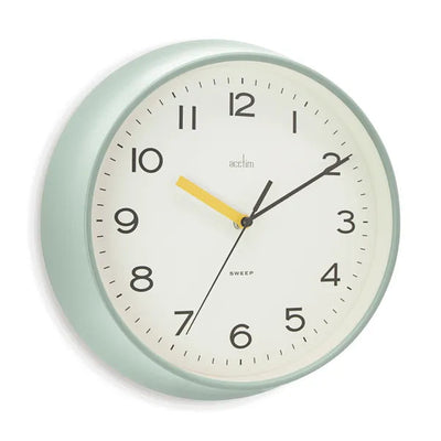 Acctim Rhea Wall Clock Cool Mint *NEW* - timeframedclocks