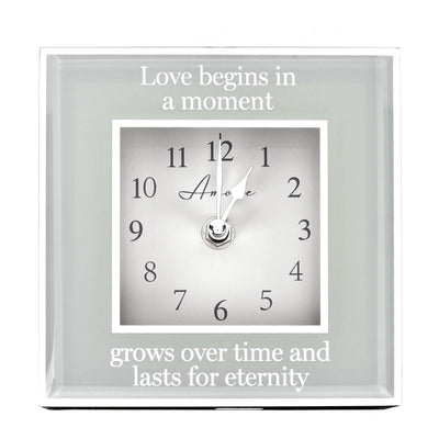 Amore by Juliana® Mirror Border Clock "Eternity* - timeframedclocks