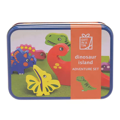 Apples To Pears®. Gift In A Tin. Dino Island - timeframedclocks