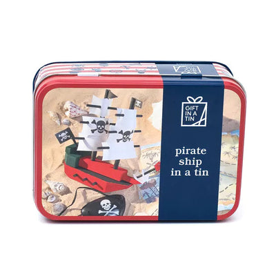 Apples To Pears®. Gift In A Tin. Pirate Ship - timeframedclocks