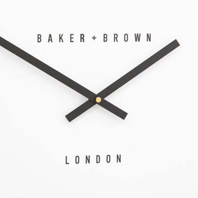 Baker & Brown London. Buxton Wall Clock Black 20" *NEW* - timeframedclocks