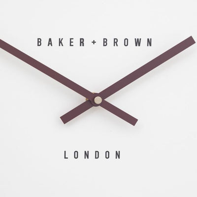 Baker & Brown London. Cambridge Wall Clock Chrome 16" *NEW* - timeframedclocks