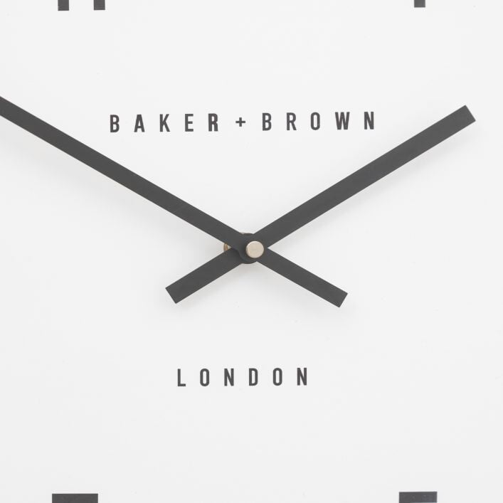 Baker & Brown London. Cambridge Wall Clock Dark Grey 16" *NEW* - timeframedclocks