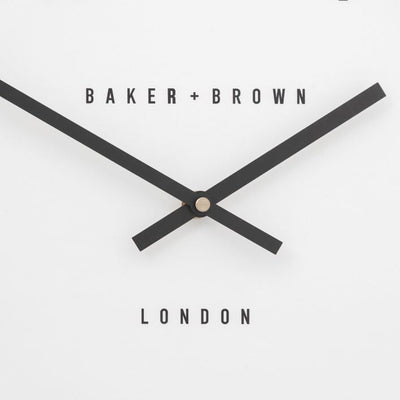 Baker & Brown London. Cambridge Wall Clock White 16" *NEW* - timeframedclocks