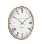 Baker & Brown London. Chester Wall Clock Gold 20" *NEW* - timeframedclocks