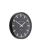 Baker & Brown London. Claremont Wall Clock Black 12" *NEW* - timeframedclocks