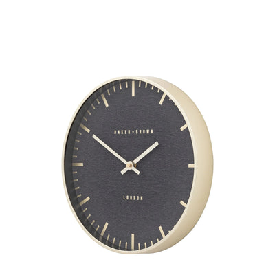 Baker & Brown London. Condie Wall Clock Gold 12" *NEW PRE-ORDER DEL LATE MARCH* - timeframedclocks