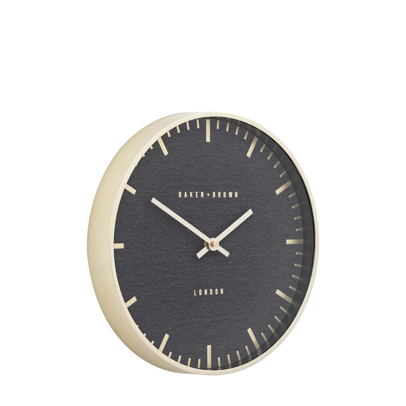 Baker & Brown London. Condie Wall Clock Gold 12" *NEW PRE-ORDER DEL LATE MARCH* - timeframedclocks