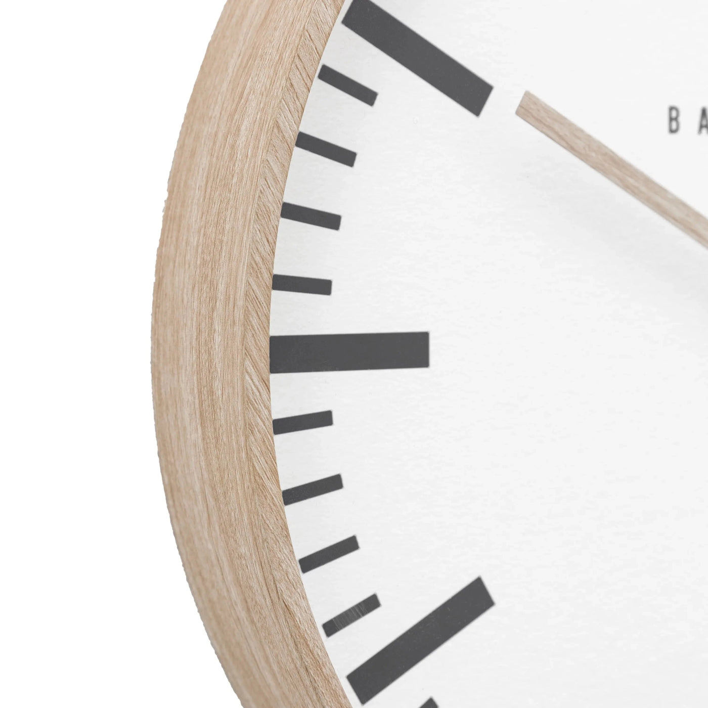 Baker & Brown London. Dunshalt Wall Clock Nordic Light Oak 12" *NEW PRE-ORDER DEL LATE MARCH* - timeframedclocks