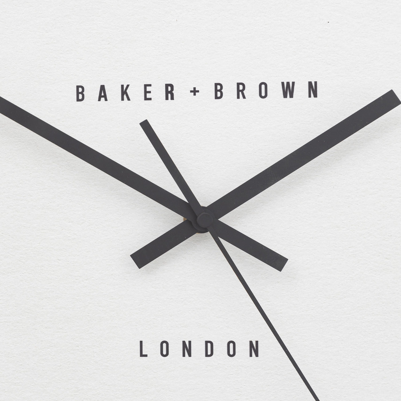 Baker & Brown London. Longstone Wall Clock White 16" *NEW* - timeframedclocks