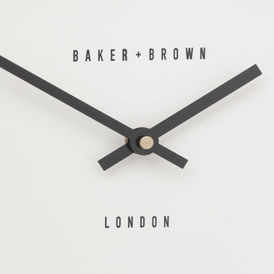 Baker & Brown London. Norton Wall Clock Champagne 12" *NEW* - timeframedclocks