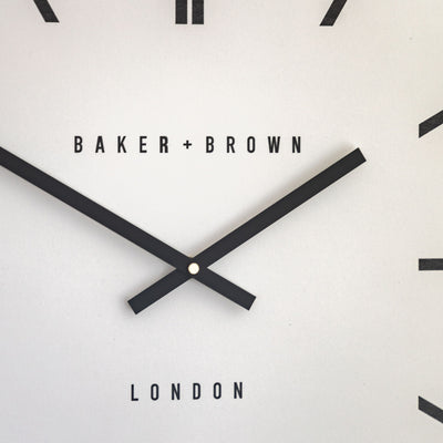 Baker & Brown London. Penhurst Wall Clock Light Oak 20" *NEW* - timeframedclocks