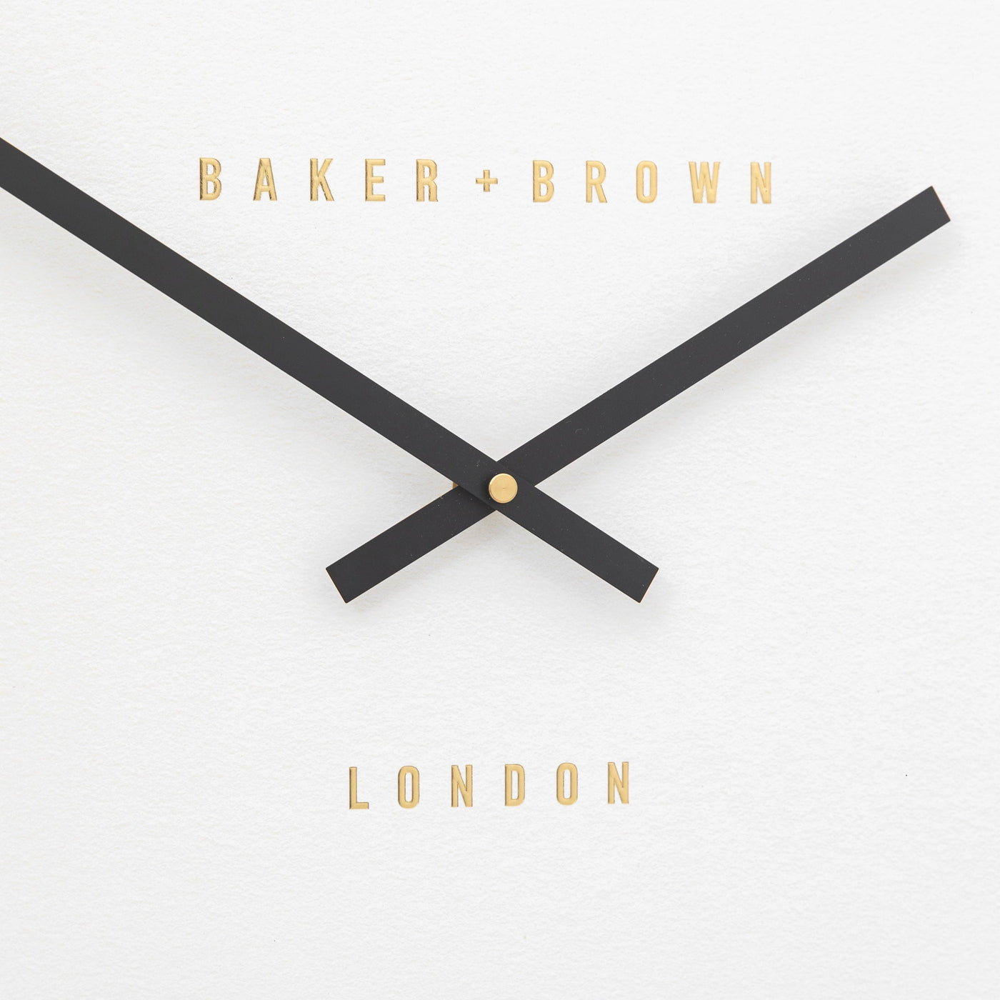 Baker & Brown London. Whitby Wall Clock Black 20" *NEW* - timeframedclocks