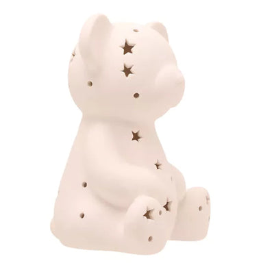 Bambino by Juliana® Ceramic Light Up Night Light Teddy Bear *NEW* - timeframedclocks