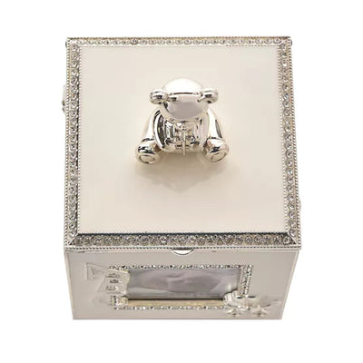 Bambino by Juliana® Silver Plated Rotating Music Photo Frame Box *NEW* - timeframedclocks