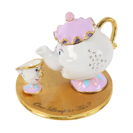 Disney® Mrs Potts & Chips Trinket Box *NEW* - timeframedclocks