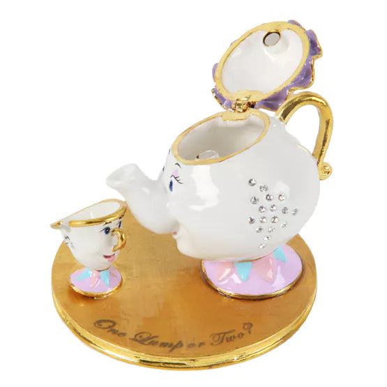 Disney® Mrs Potts & Chips Trinket Box *NEW* - timeframedclocks