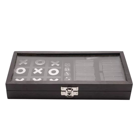 Harvey Makin® Dominoes Tic Tac Toe & Dies Game Set *NEW* - timeframedclocks