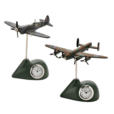 Harvey Makin® R.A.F Lancaster Bomber Miniature Clock *NEW* - timeframedclocks