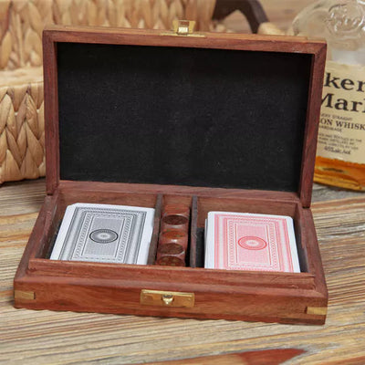Harvey Makin® Wooden Cards & Dice Games Set *NEW* - timeframedclocks