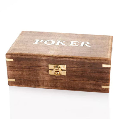 Harvey Makin® Wooden Poker Games Set *NEW* - timeframedclocks