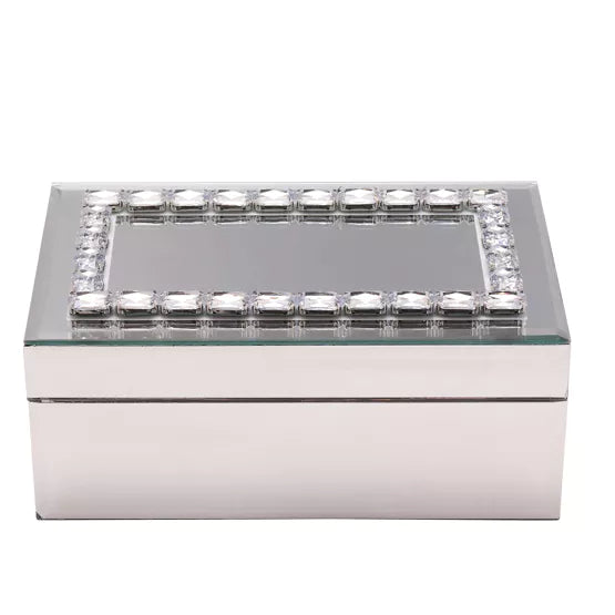 Hestia® Crystal Glass Jewellery Box *NEW* - timeframedclocks